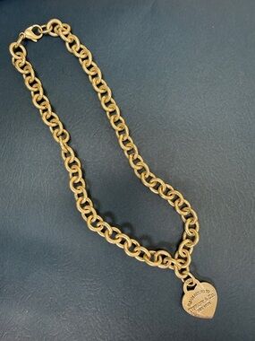 Tiffany & Co. silver  Heart Tag Link Necklace